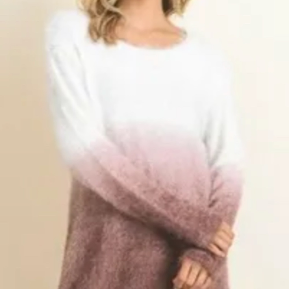 Doe & Rae Genesis Dip Dye Ombré Sweater